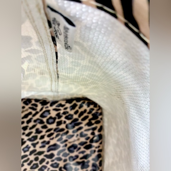 Consuela Leopard Big Blue Bag Jag Print Tote Bag - Picture 4 of 4